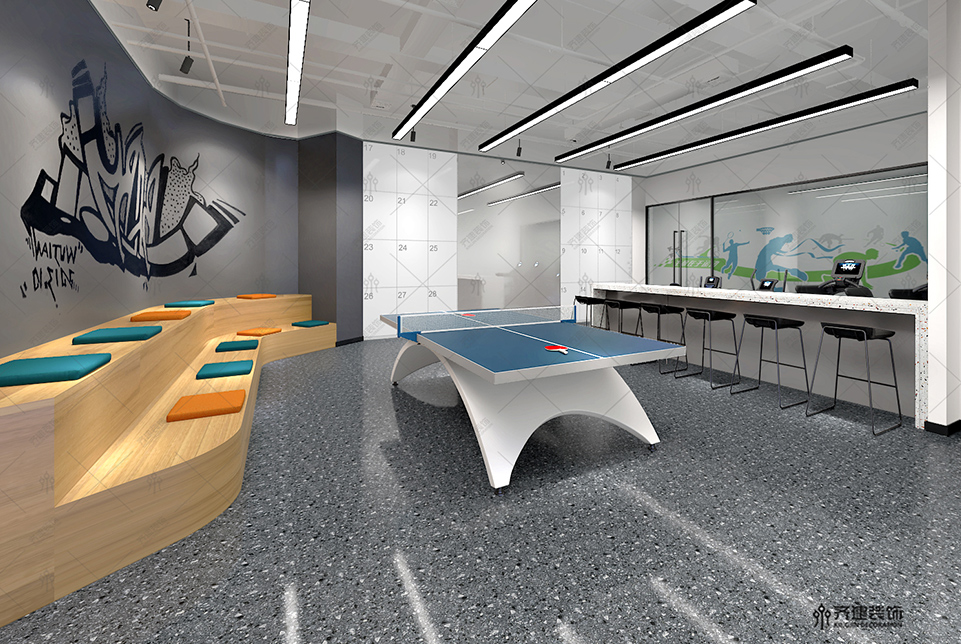 上海吉美瑞生辦公娛樂室裝修設(shè)計效果圖