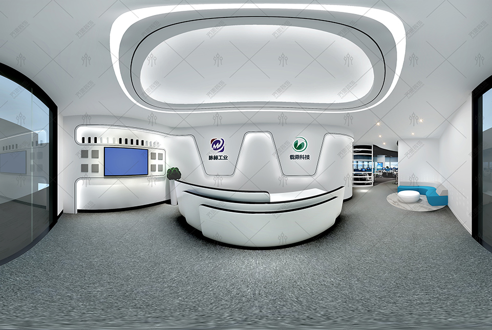 上海脈赫工業辦公室裝修設計效果圖案例