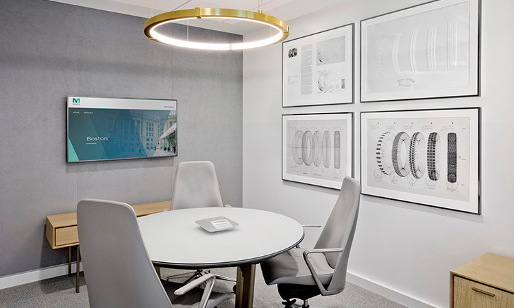 上海辦公室裝修微細水泥應用