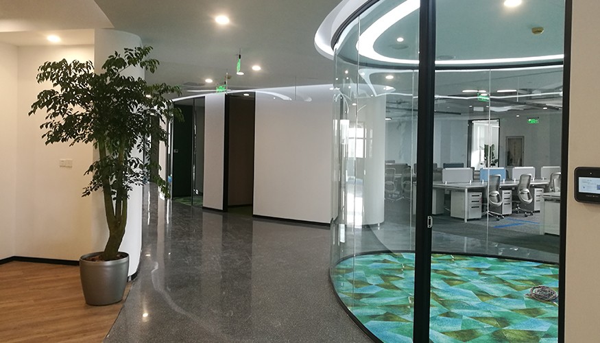 徐匯漕河涇2500平德馬物流辦公室過道裝修竣工照 徐匯漕河涇2500平德馬物流辦公室過道裝修竣工照