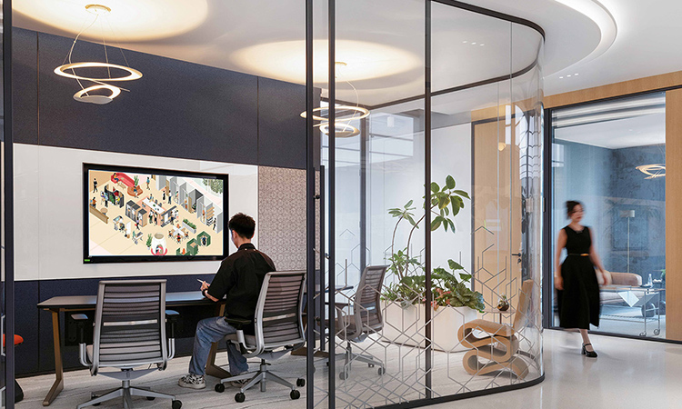 裝修公司玻璃隔斷會(huì)議廳 裝修公司玻璃隔斷會(huì)議廳